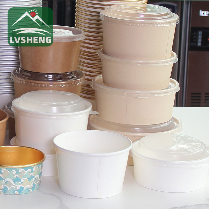 Bol d'amanida de paper de Bagasse compostable