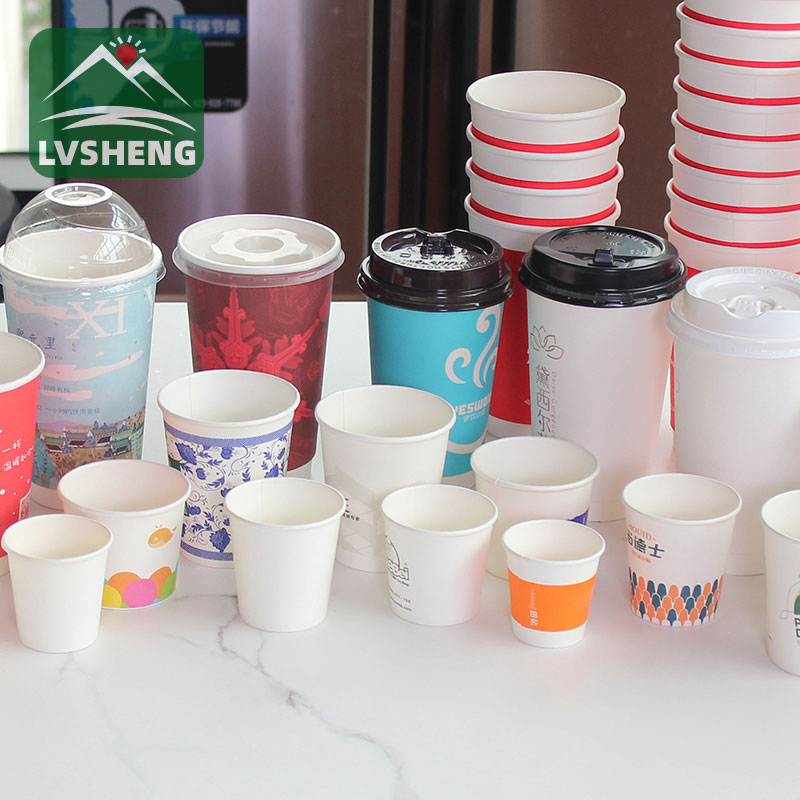 Tasses de paper compostables